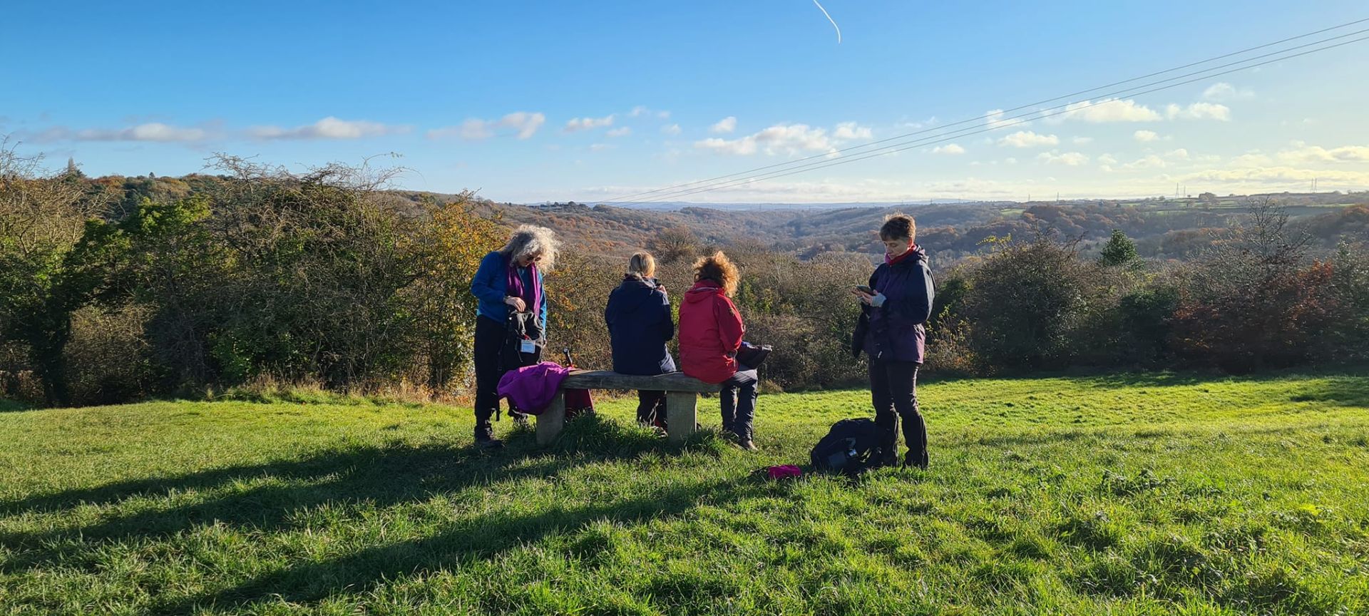 Rest stop view above Ironbridge Gorge